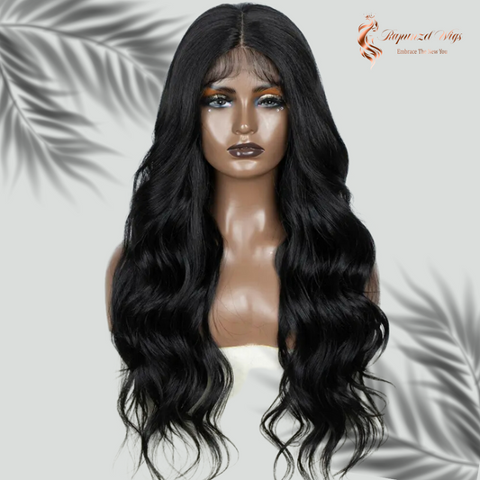 Περούκα 75εκ μαύρη με χαλαρές μπούκλες. 00174