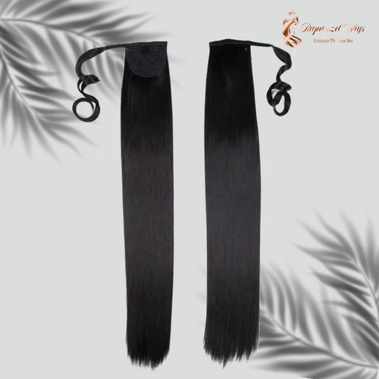 Αλογοουρά μαύρη ίσια.  80 εκ.