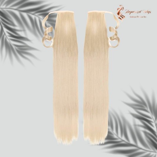 Aλογοουρά ξανθιά ίσια με μάκρος 80 εκατοστά.