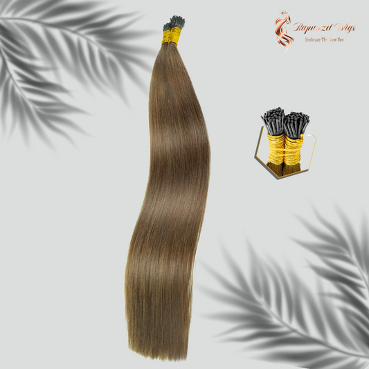 I tip extensions για micro rings - καστανό ανοιχτό.  100gr