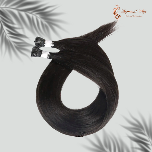 I tip extensions για micro rings - φυσικό μαύρο.  - 100gr