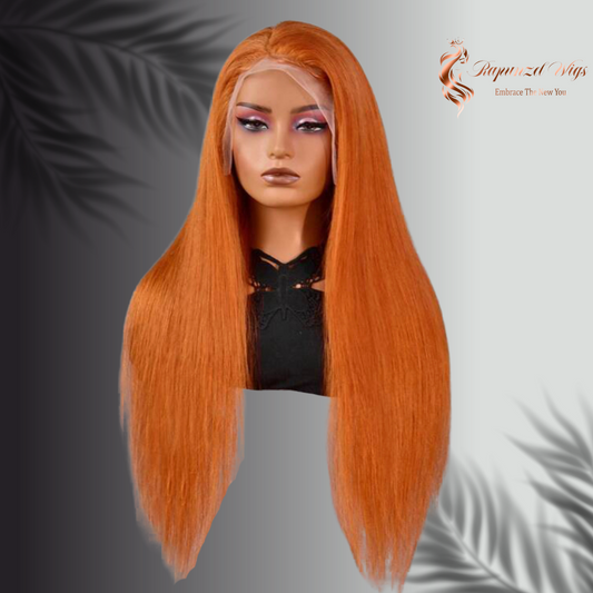 Έντονο τζίντζερ περούκα 80 εκ.